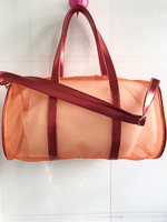 Pink Mesh Duffle Bag
