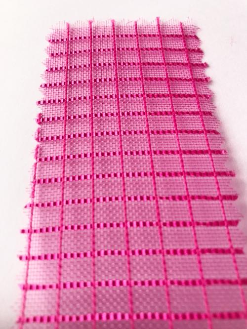 Pink Mesh Square Fabric. Custom-Bag Element