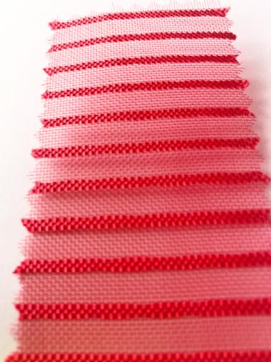 Red Mesh Fabric (Stripes)