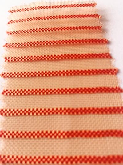 Orange Mesh Fabric (Striped)
