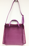 Purple Mesh Shopping Tote Bag